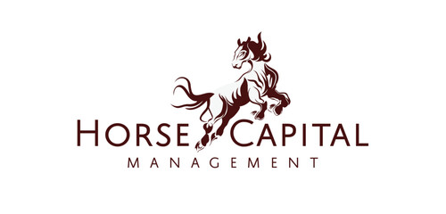 Horse Capital Management logo design embodies financial stability and growth with a bold, professional brand identity corporate image editable vector.