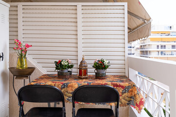 Antique interior in a large Greek house