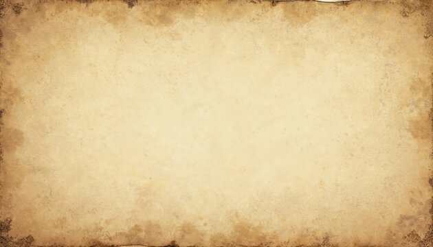 Vintage grunge paper background in sepia tones. Aged texture grain, stains. Retro paper ideal for rpg game design with weathered, old paper aesthetic. Antique parchment background with space for text.