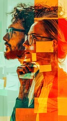 Double Exposure: Brainstorming Couple
