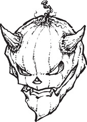 Devil Cartoon Jack-o-lantern