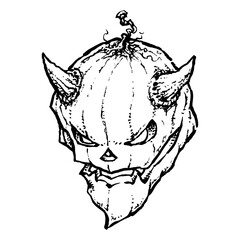 Devil Cartoon Jack-o-lantern