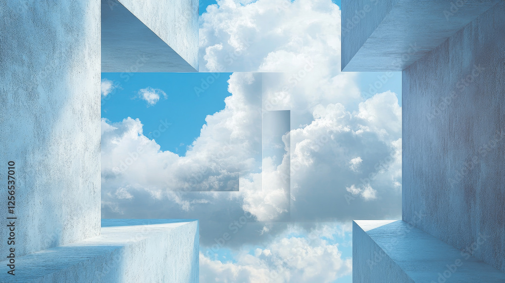 Poster cloud storage and digital data transmission security posters for internet communication technology. 
