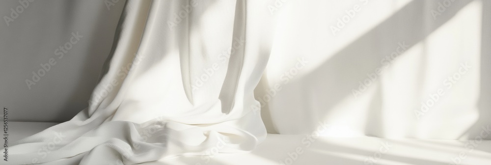 Aufkleber minimalist clothing display highlighting neutral design elements on a bright, softly lit backdrop. g