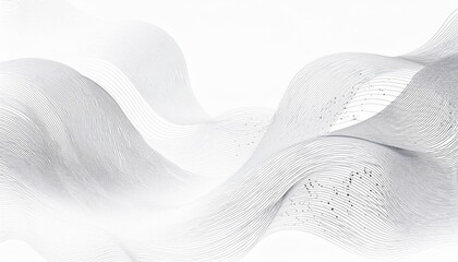 Minimalist Tech Aesthetic White Network Pattern