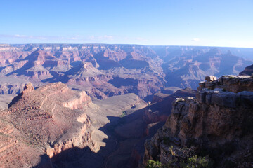 Grand Canyon Vista with Rocky Cliffs