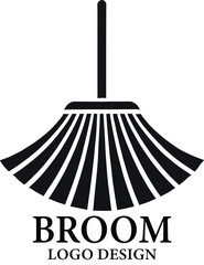 Broom Vector Logo Design