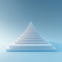 Business Management Teamwork Leadership Goal Setting Success Goal Achievement Abstract pyramid design with geometric layers.