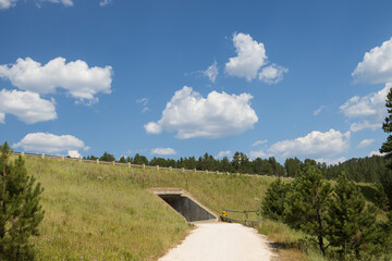 Underpass on the George S. Mickelson Trail, South Dakota
