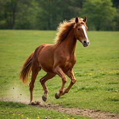 Obraz premium horse on the meadow