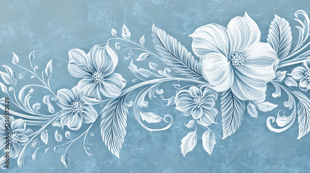 Poster seamless background and floral pattern for ornate. jpeg version also available in gallery