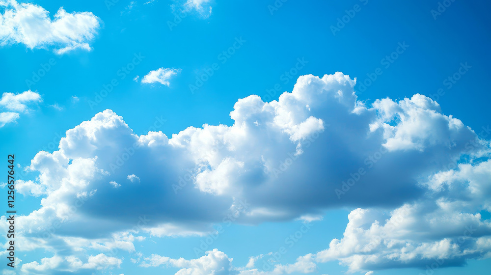 Poster cloud technologies vector banner. concept of online storage and remote access from mobile devices wi