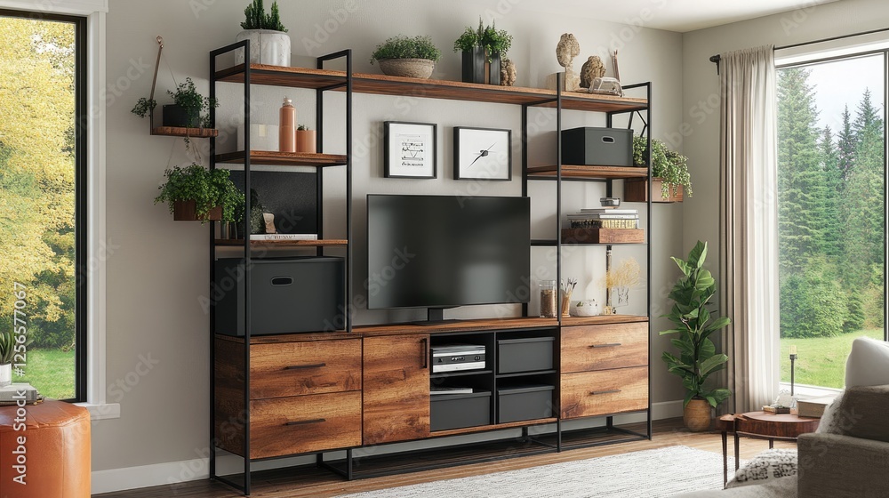 Poster smart home storage solutions with modular and expandable shelving.