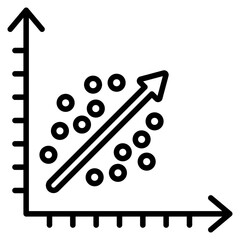 Regression analysis icon
