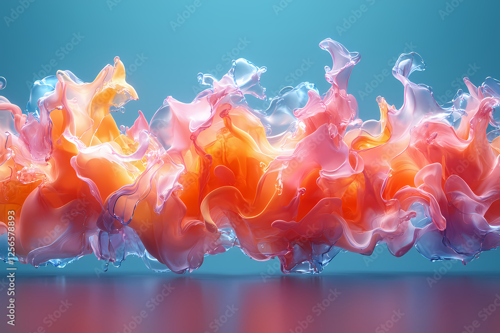 Poster a mesmerizing digital painting of a distorted clock melting into a pool of liquid time, surrounded b