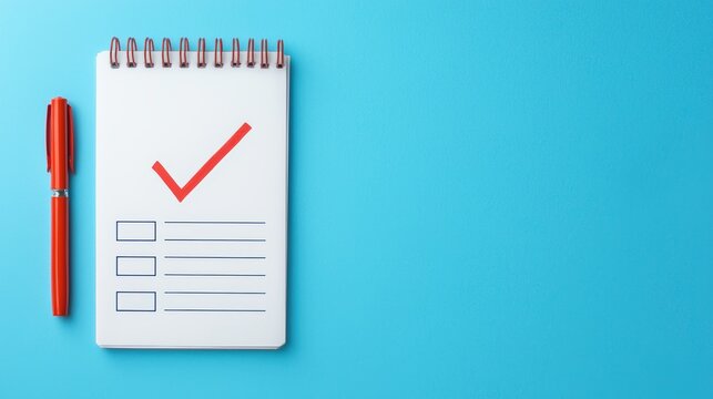 A minimalist workspace with a resignation letter neatly placed on a notepad planning checklist beside it representing an organized departure