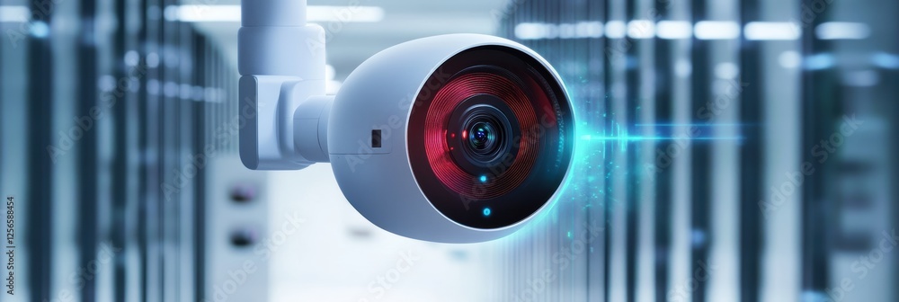 Poster video camera with motion detection technology in a high-security facility