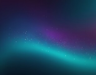 Dreamy abstract background with shimmering stars in deep purple and teal hues.