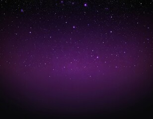 Obraz premium A mesmerizing night sky filled with stars against a deep purple backdrop.