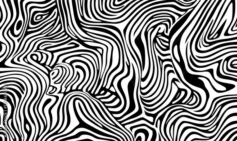 Wall mural a modern abstract background with a gray lines pattern, provided in eps10