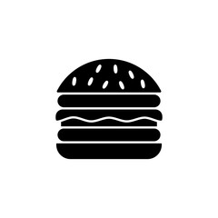 Burger Icon. Burger Vector Icon in line style design. Burger Symbol.