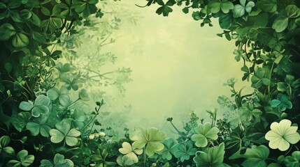 Lush green foliage with a blank space for logo and text design mockup ideal for nature-themed projects