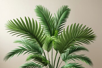 High Quality 3D Palm Leaf Sprig Images for Tropical Oasis Holiday Promotion