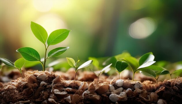 plant sprouting from waste eco friendly practices