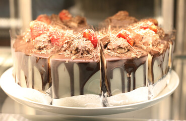 Black Forest Cake in a coffee shop