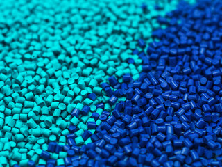 Electric blue and dark blue masterbatch granules,color pigment carrier polymer in plastic...