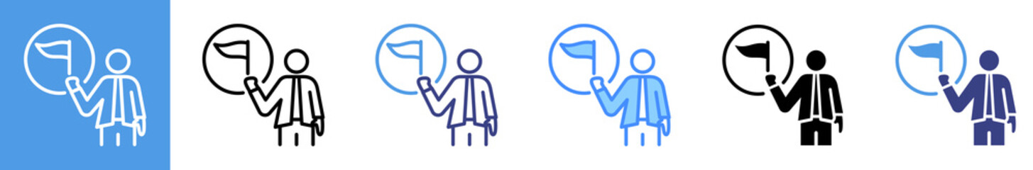 Challenge Multistyle Icon Set