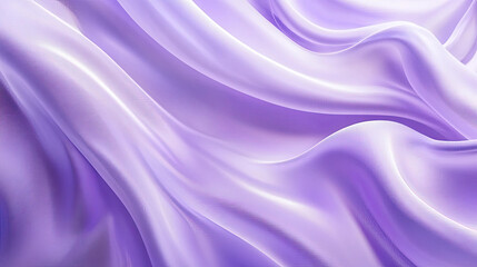 Obraz premium Soft Lavender Silk Fabric Draped in Elegant Waves and Folds