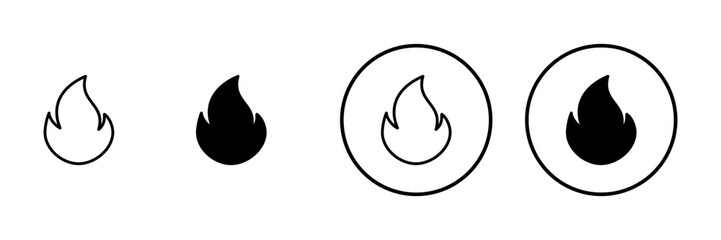 Fire icon vector. fire sign and symbol