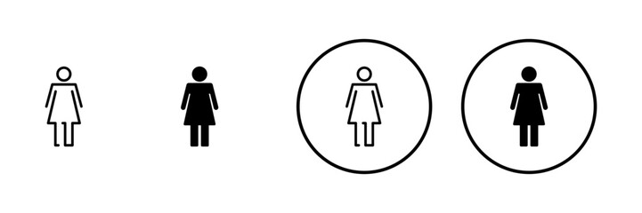 Female icon vector. woman sign and symbol