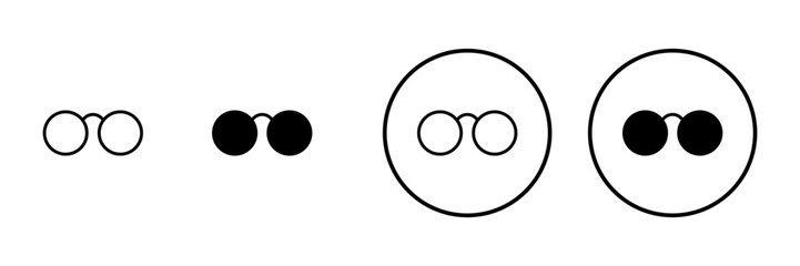 Glasses icon vector. Glasses sign and symbol