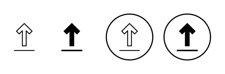 Upload icon vector. load data sign and symbol