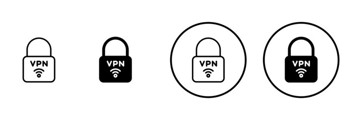 Vpn icon vector. Private network sign and symbol. virtual private network icon.