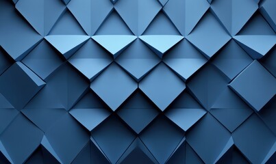 Obraz premium Abstract blue geometric pattern background.