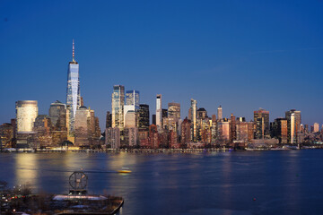 Blue hour in New York.