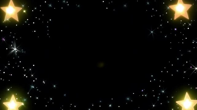 Cute smiling moon face with big blue eyes and rosy cheeks in starry night sky. Adorable cartoon celestial character with expressive smile. Concept of cosmic fantasy space charm dreamy night atmosphere