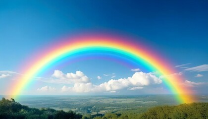 Fototapeta premium rainbow over the landscape