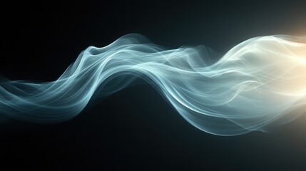 Abstract flowing light trails.