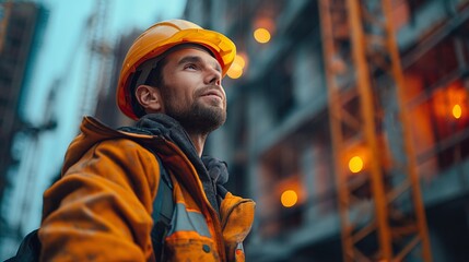 Ingeniero industrial supervisando la obra con seguridad y precisi&oacute;n