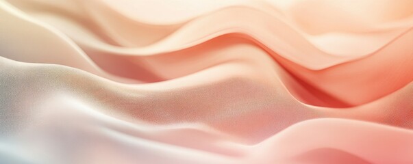 Obraz premium Abstract soft waves in pastel colors with smooth curves and delicate texture