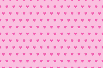 ハートの背景素材（ピンク）、壁紙、パターン、シームレス