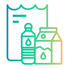 shopping bag Line Gradient Icon