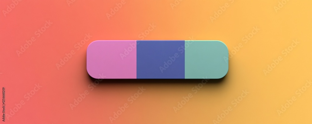 Aufkleber Colorful loading bar progressing on gradient background
