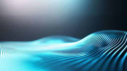 Naklejka premium A sophisticated digital fingerprint with metallic silver lines and soft blue glowing accents, seamlessly transitioning into a glowing data cloud on a light surface.