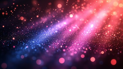 Fototapeta premium Abstract colorful bokeh lights with rays of light creating a vibrant background for design projects