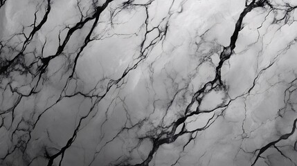 Fototapeta premium Black and white marble stone texture with detailed veins